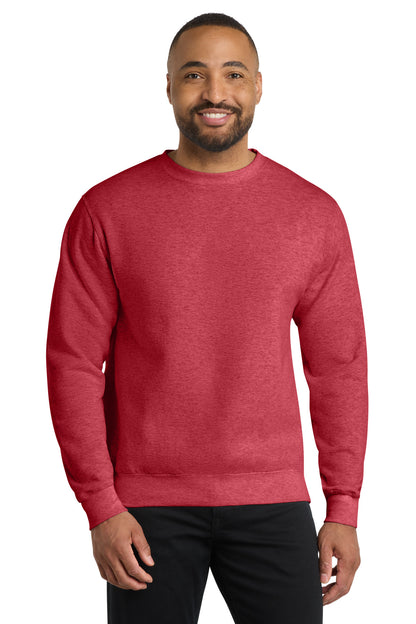 Custom Embroidered Port & Co Sweatshirts/Fleece in Heather Red