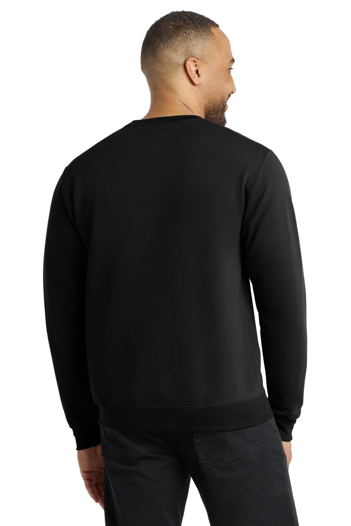 Custom Embroidered Port & Co Sweatshirts/Fleece in Jet Black