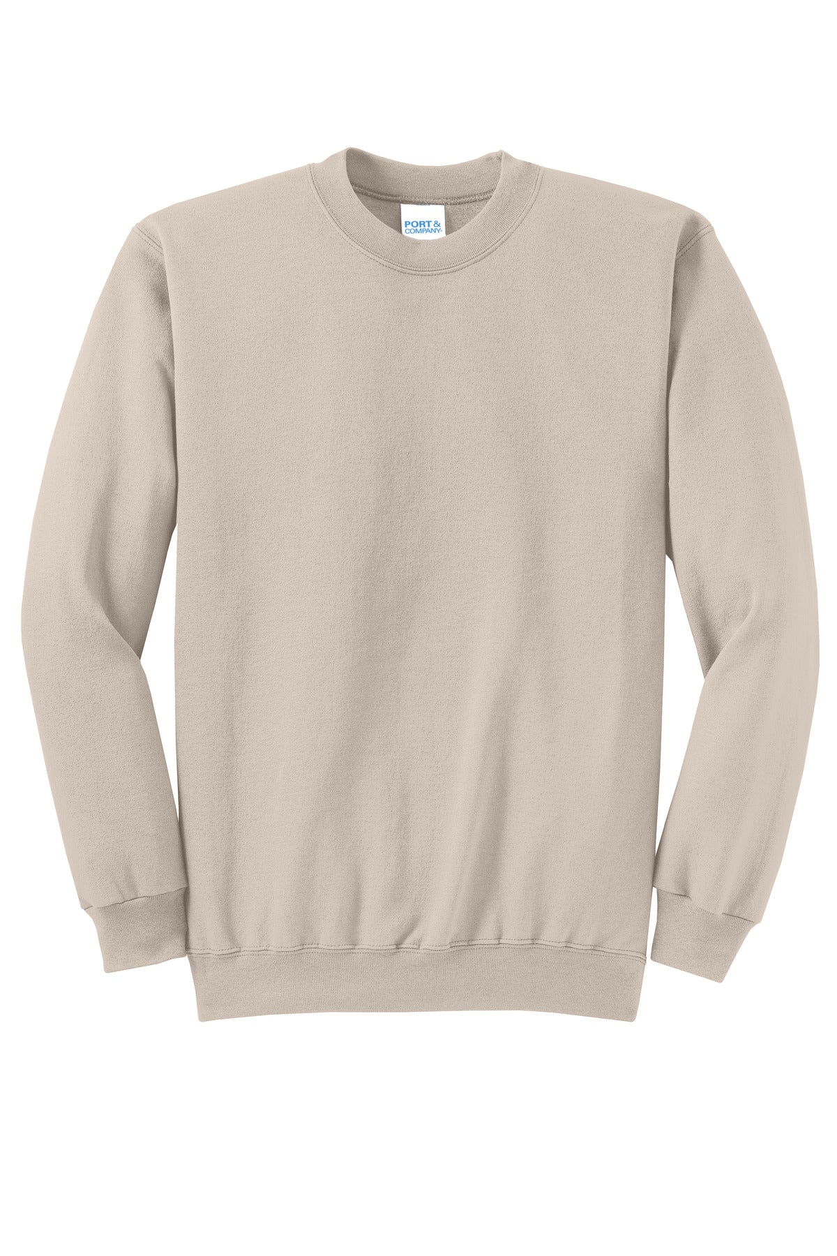 Custom Embroidered Port & Co Sweatshirts/Fleece in Light Sand