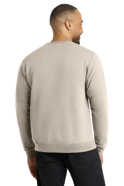 Custom Embroidered Port & Co Sweatshirts/Fleece in Light Sand