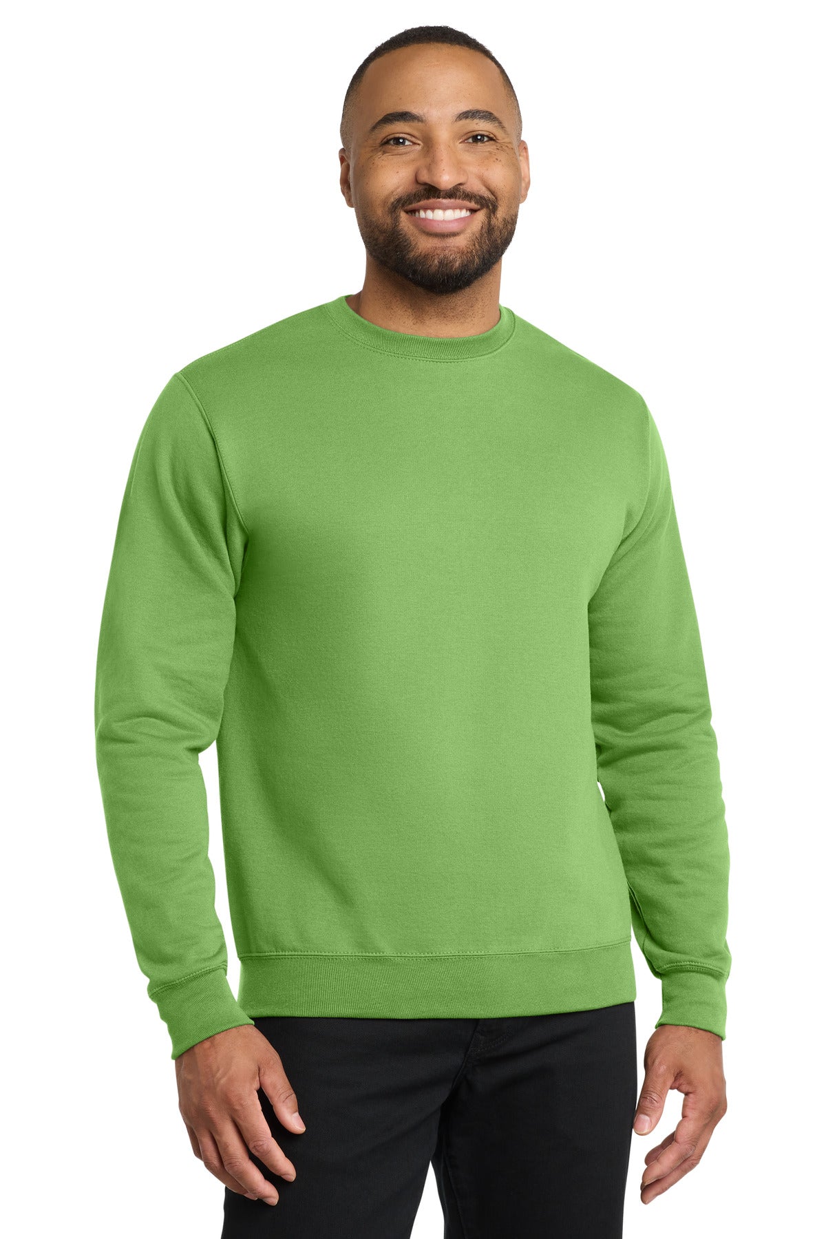Custom Embroidered Port & Co Sweatshirts/Fleece in Lime