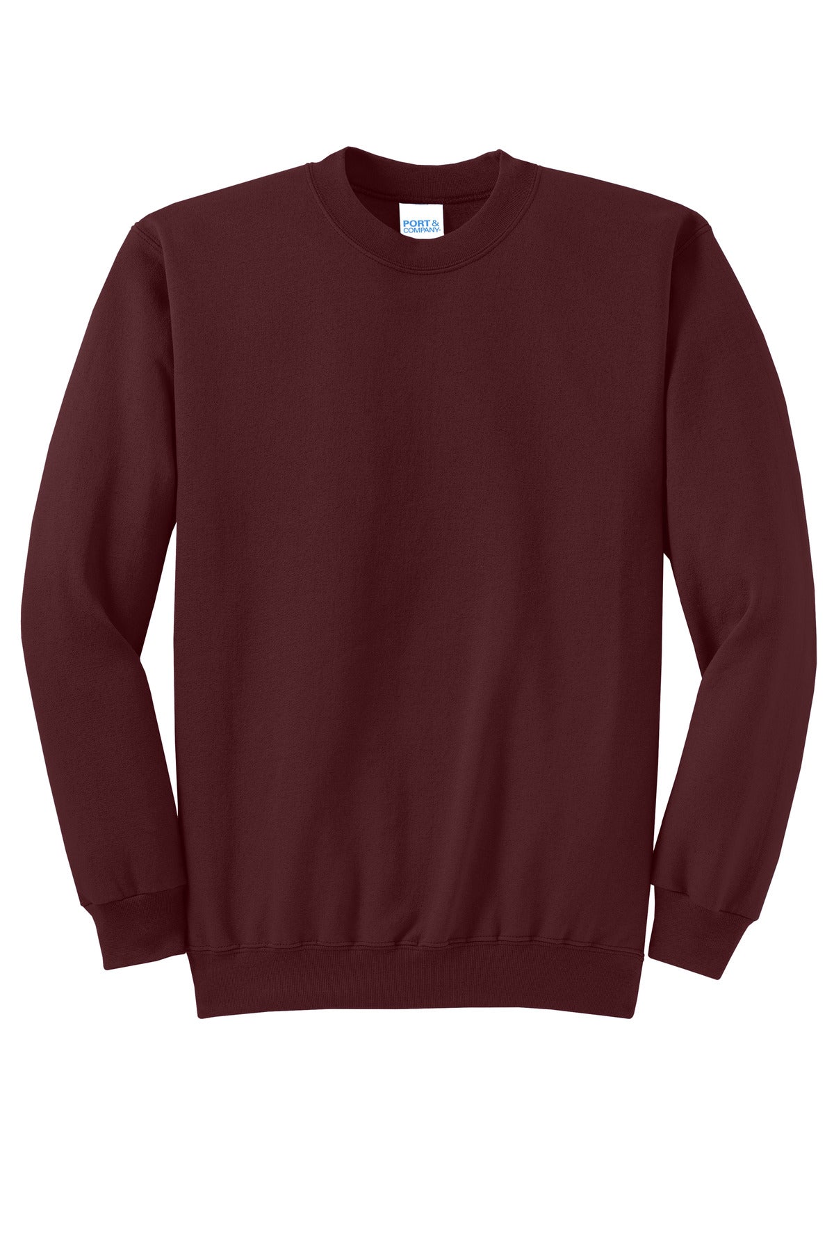 Custom Embroidered Port & Co Sweatshirts/Fleece in Maroon