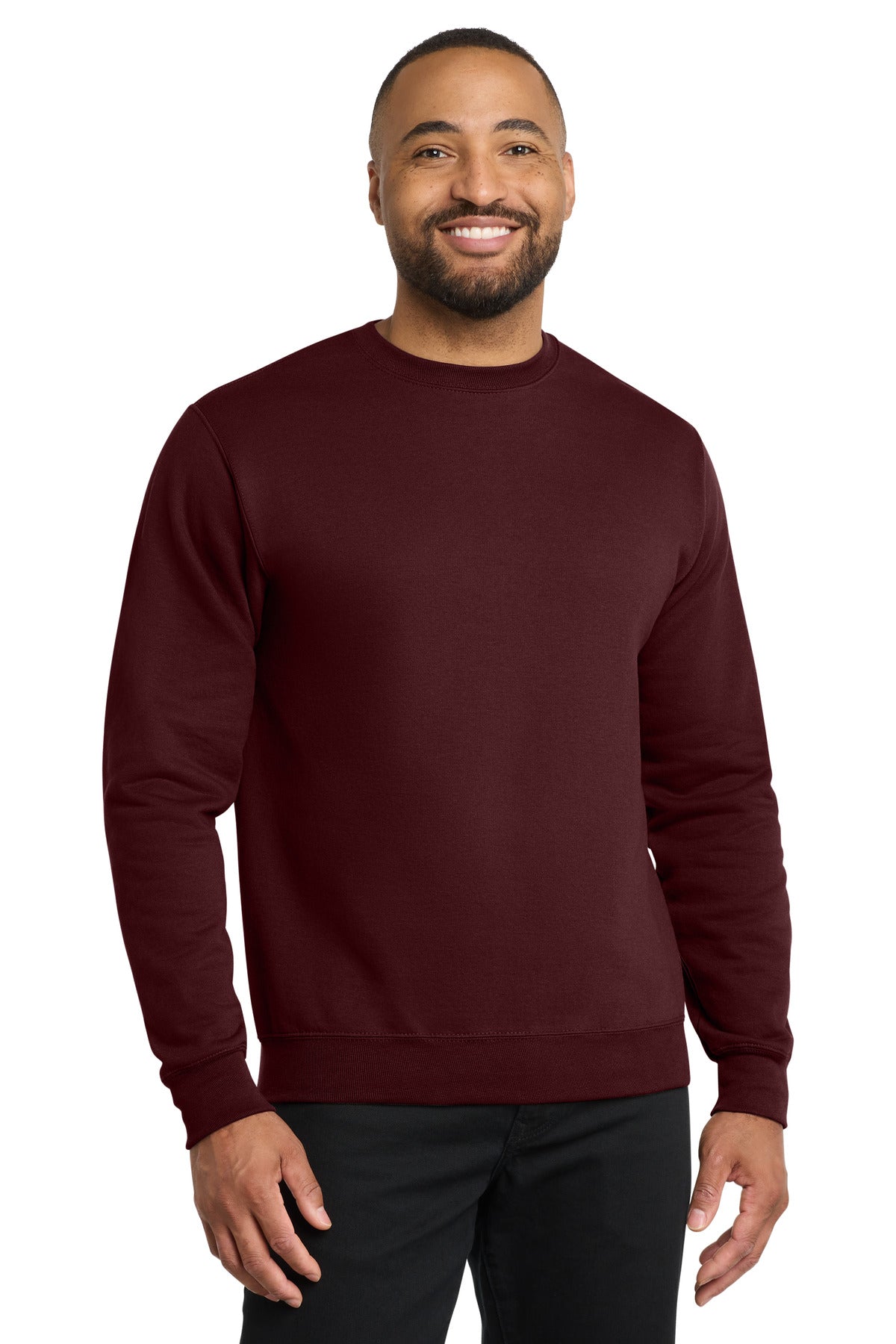 Custom Embroidered Port & Co Sweatshirts/Fleece in Maroon