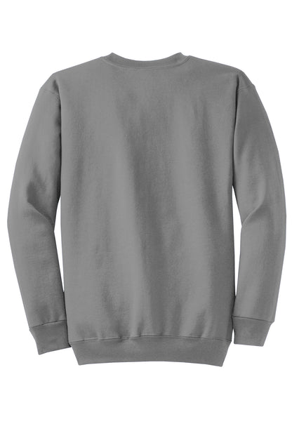 Custom Embroidered Port & Co Sweatshirts/Fleece in Medium Grey