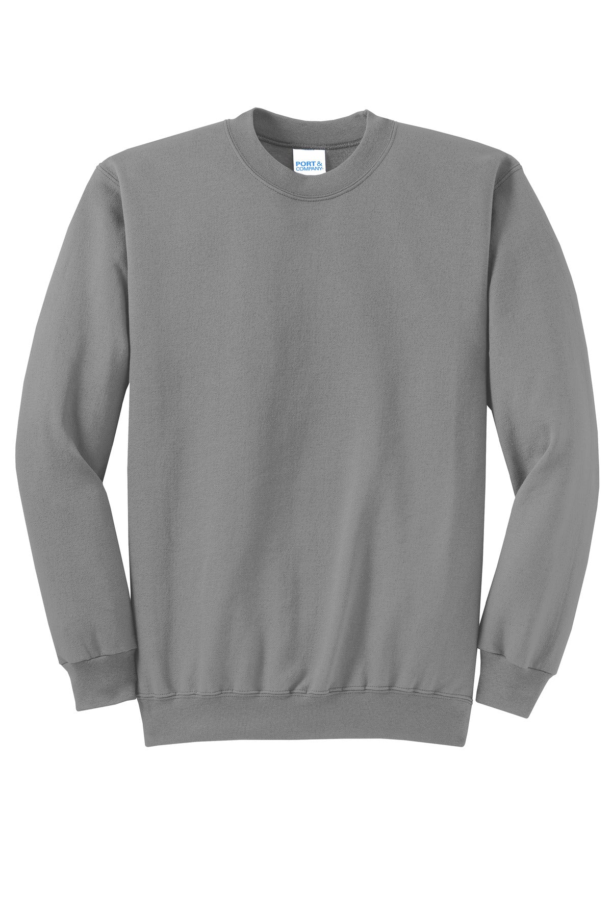 Custom Embroidered Port & Co Sweatshirts/Fleece in Medium Grey