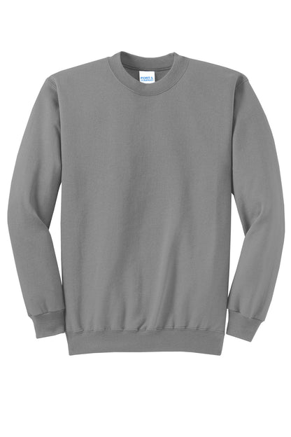 Custom Embroidered Port & Co Sweatshirts/Fleece in Medium Grey