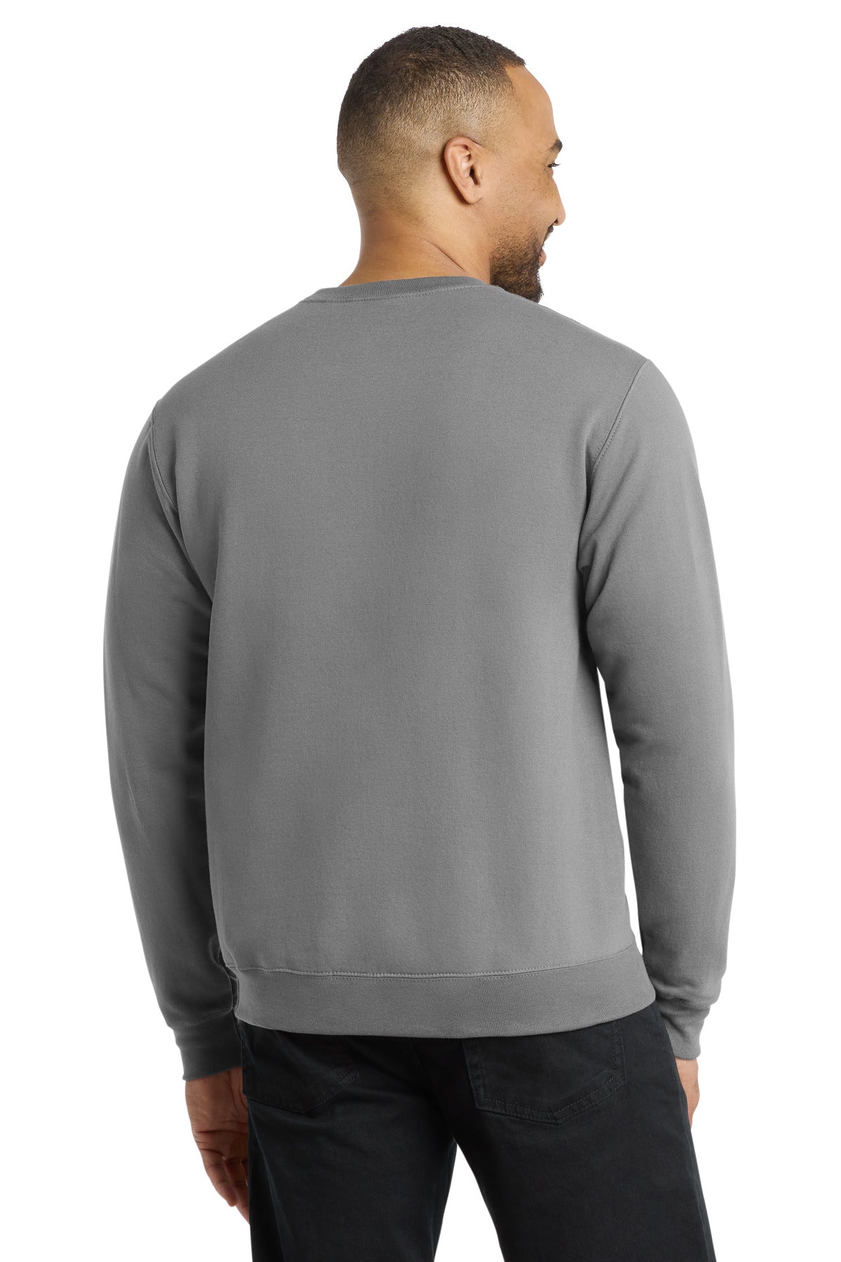 Custom Embroidered Port & Co Sweatshirts/Fleece in Medium Grey
