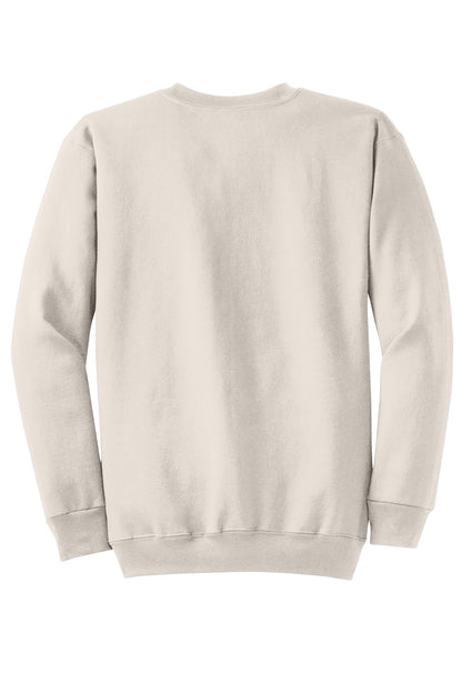 Custom Embroidered Port & Co Sweatshirts/Fleece in Natural