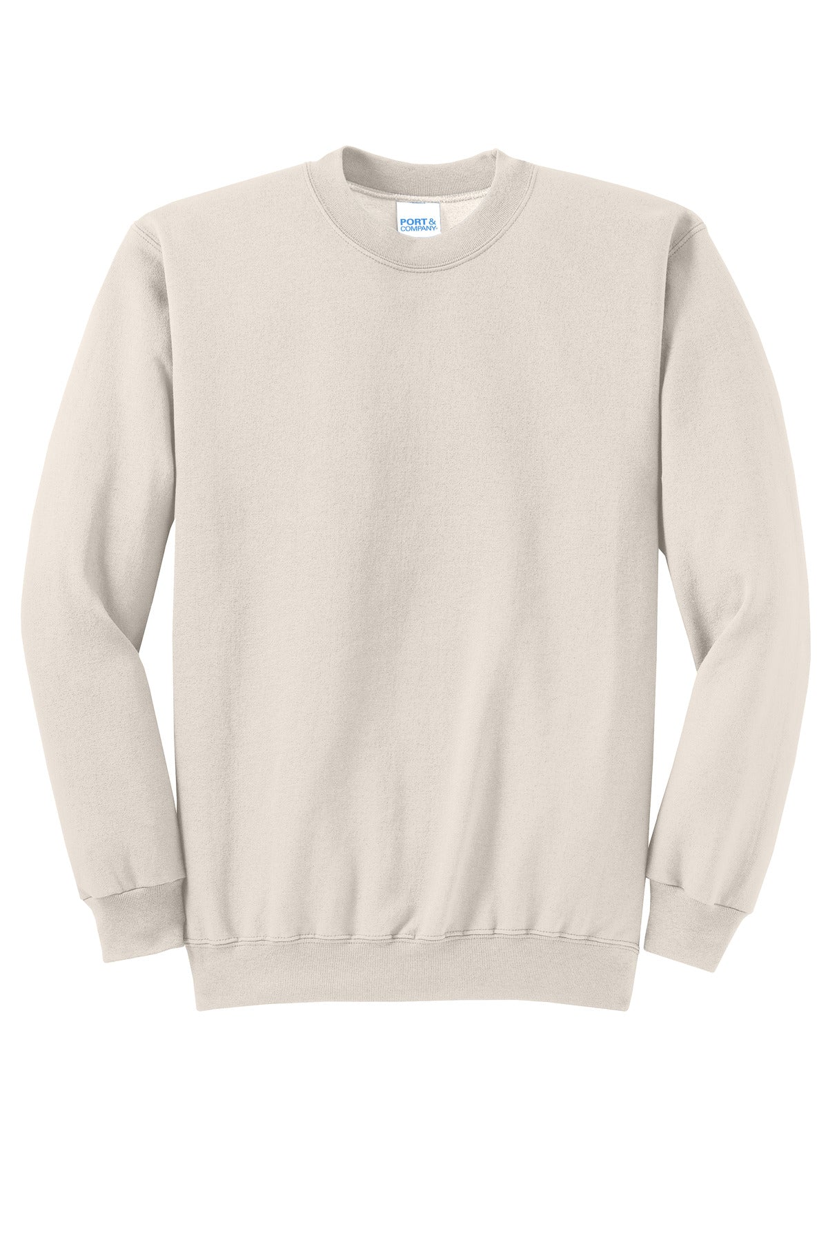 Custom Embroidered Port & Co Sweatshirts/Fleece in Natural