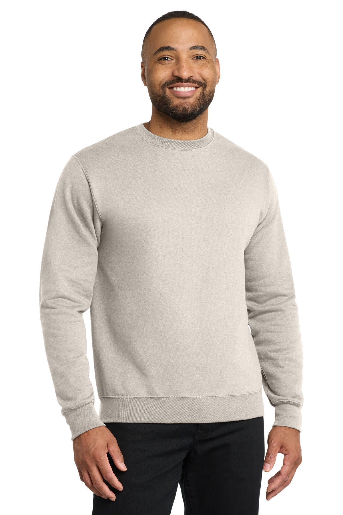 Custom Embroidered Port & Co Sweatshirts/Fleece in Natural
