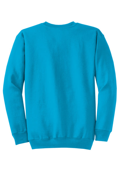Custom Embroidered Port & Co Sweatshirts/Fleece in Neon Blue
