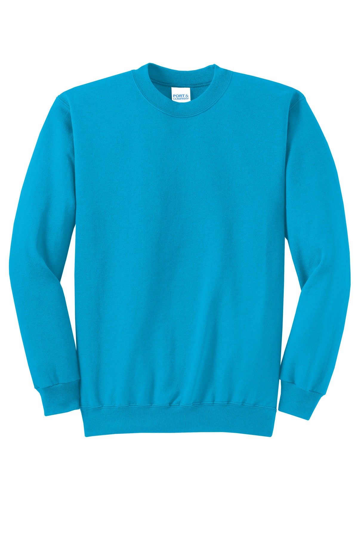 Custom Embroidered Port & Co Sweatshirts/Fleece in Neon Blue