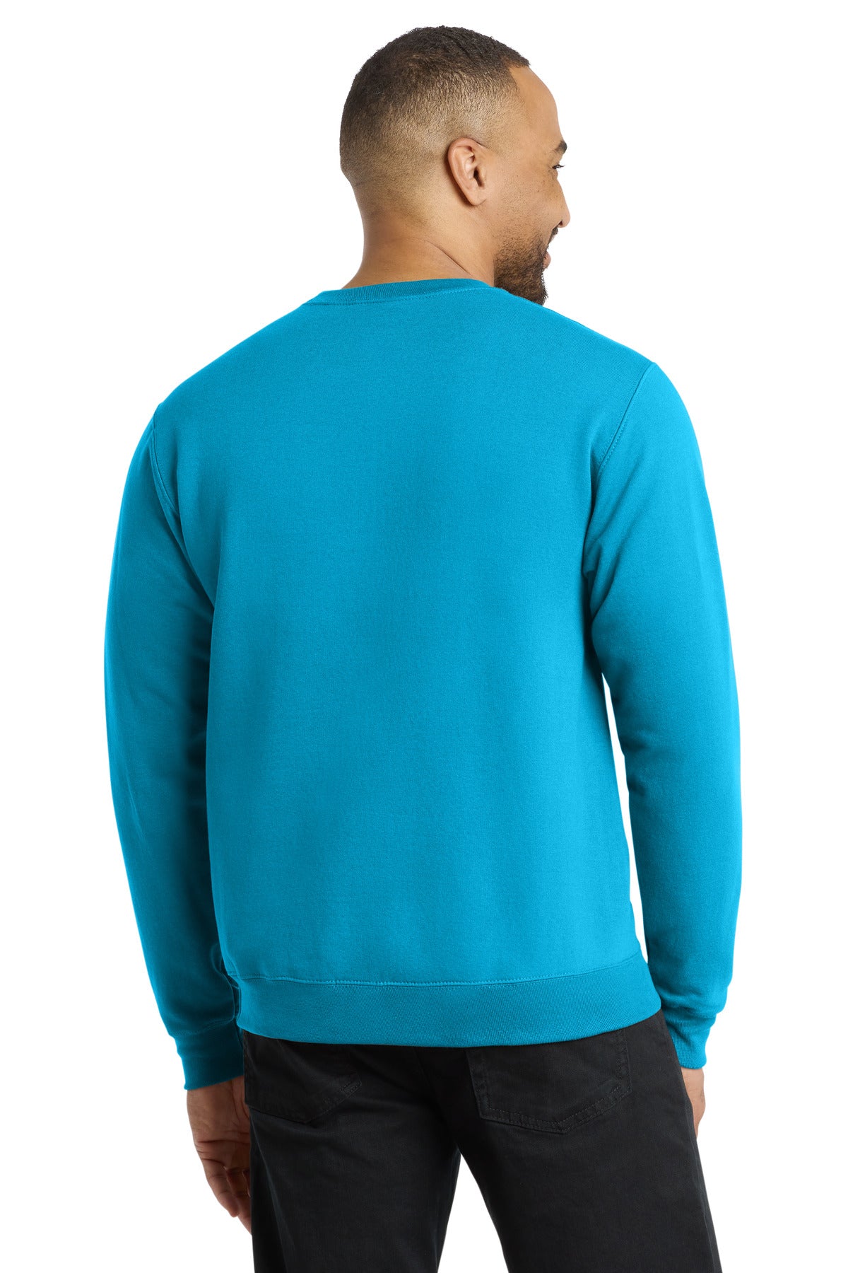 Custom Embroidered Port & Co Sweatshirts/Fleece in Neon Blue