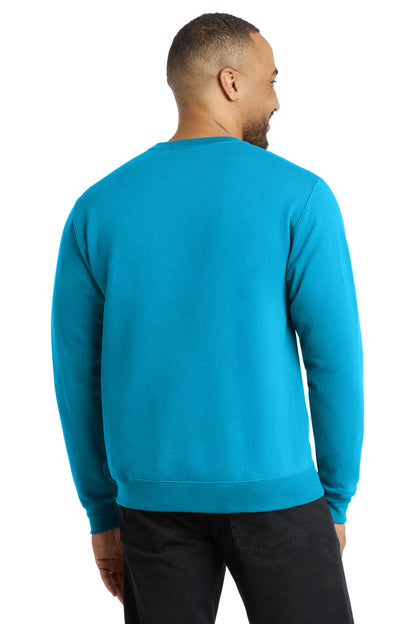 Custom Embroidered Port & Co Sweatshirts/Fleece in Neon Blue