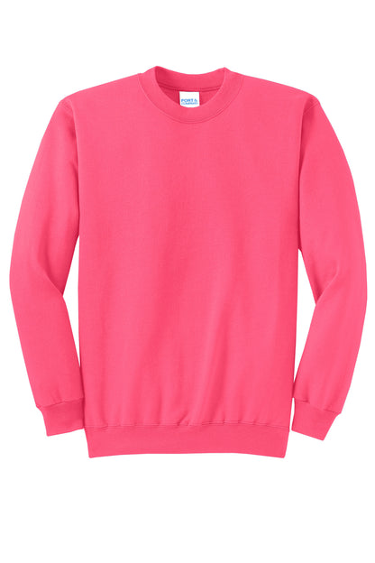 Custom Embroidered Port & Co Sweatshirts/Fleece in Neon Pink