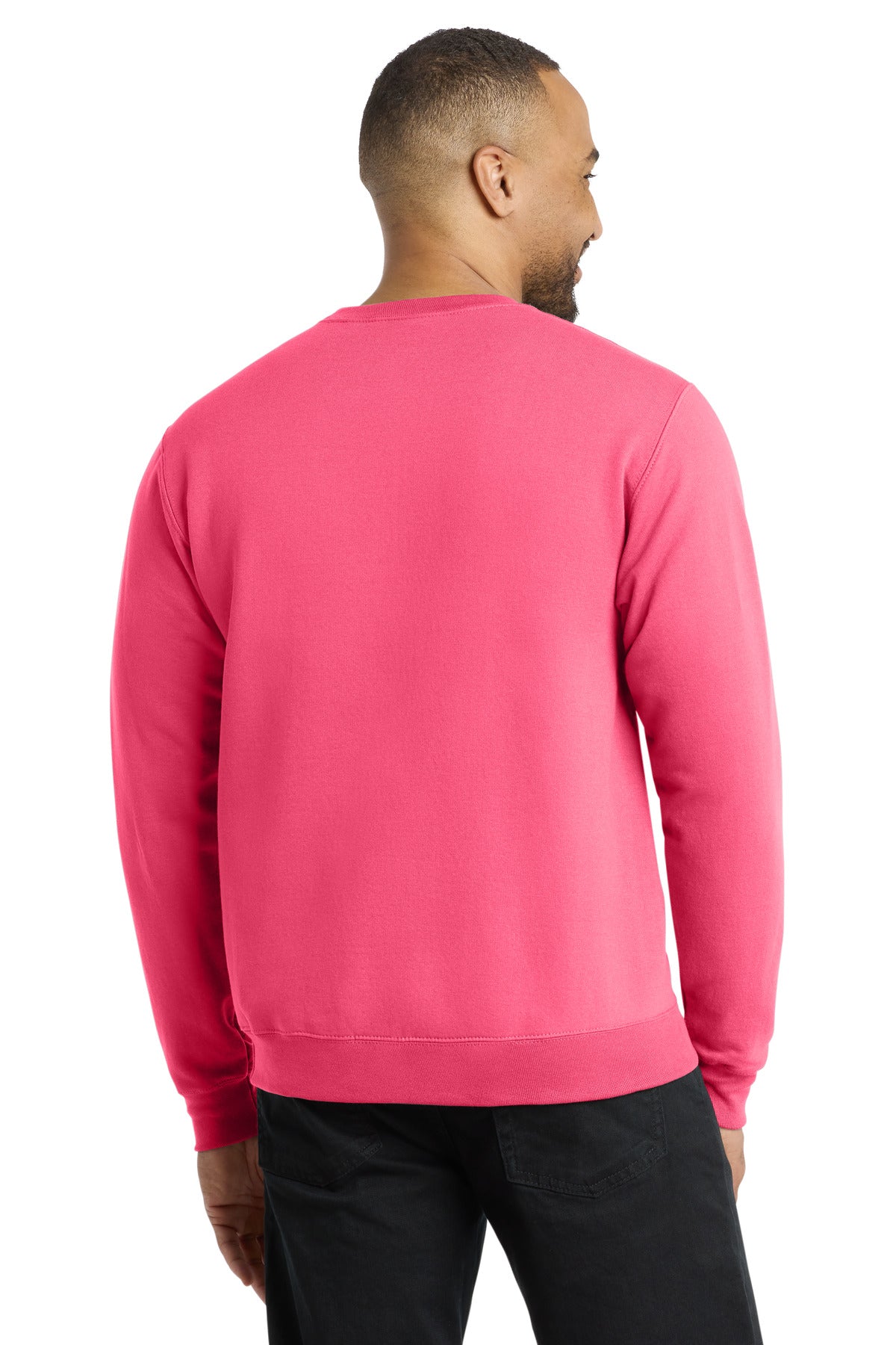Custom Embroidered Port & Co Sweatshirts/Fleece in Neon Pink