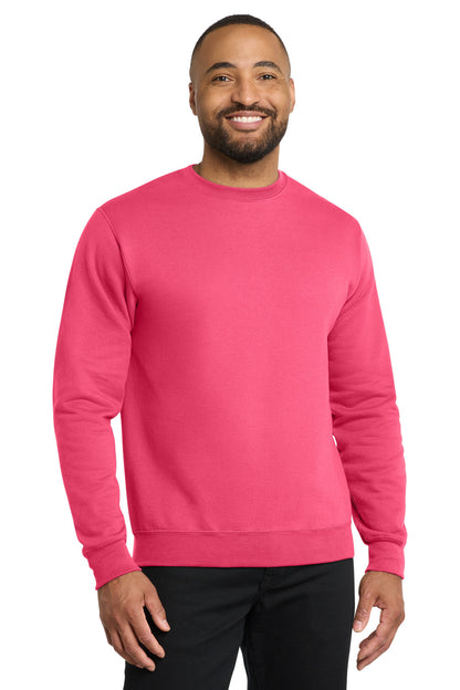 Custom Embroidered Port & Co Sweatshirts/Fleece in Neon Pink