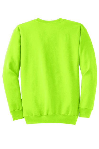 Custom Embroidered Port & Co Sweatshirts/Fleece in Neon Yellow