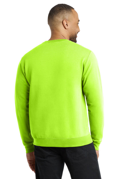 Custom Embroidered Port & Co Sweatshirts/Fleece in Neon Yellow