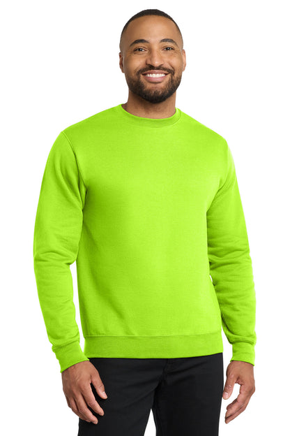 Custom Embroidered Port & Co Sweatshirts/Fleece in Neon Yellow