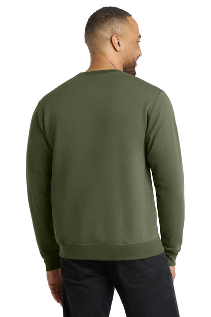 Custom Embroidered Port & Co Sweatshirts/Fleece in Olive Drab Green