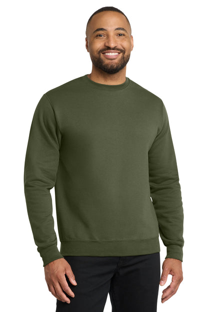 Custom Embroidered Port & Co Sweatshirts/Fleece in Olive Drab Green