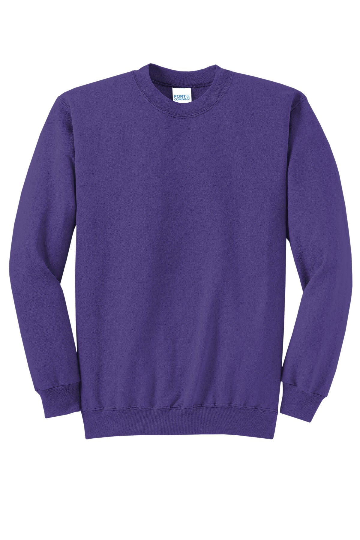 Port & Company - Core Fleece Crewneck Sweatshirt. PC78 Purple