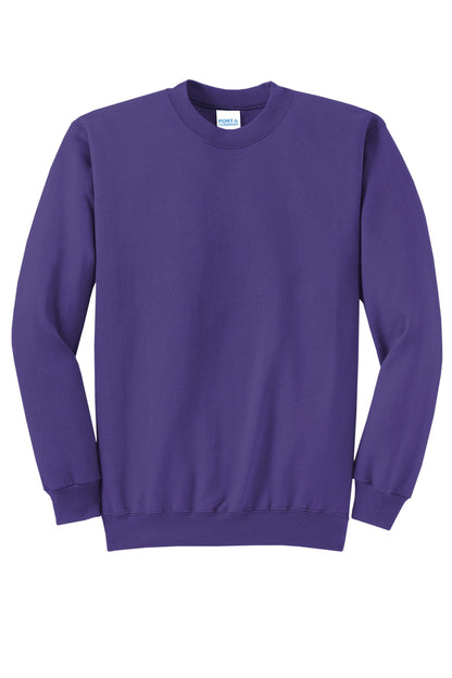 Port & Company - Core Fleece Crewneck Sweatshirt. PC78 Purple