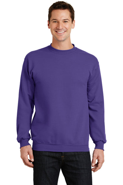 Port & Company - Core Fleece Crewneck Sweatshirt. PC78 Purple