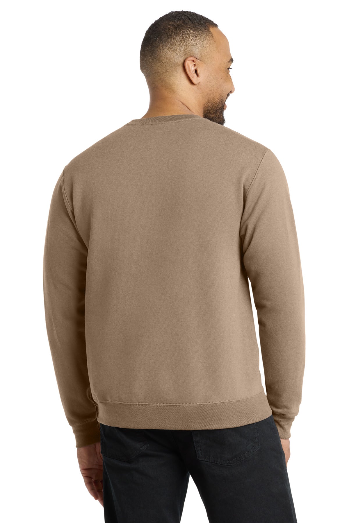 Custom Embroidered Port & Co Sweatshirts/Fleece in Sand