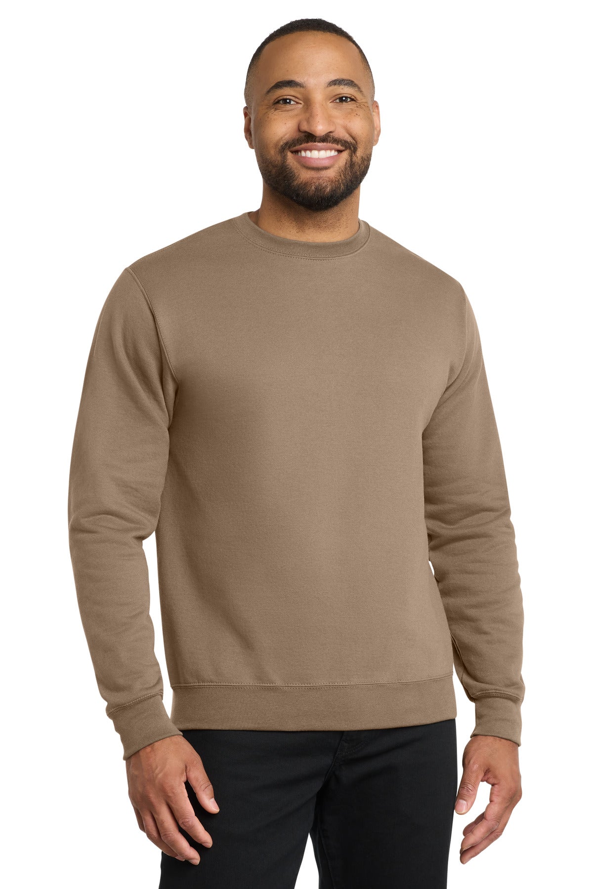Custom Embroidered Port & Co Sweatshirts/Fleece in Sand