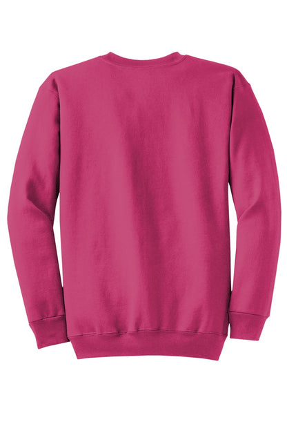 Port & Company - Core Fleece Crewneck Sweatshirt. PC78 Sangria