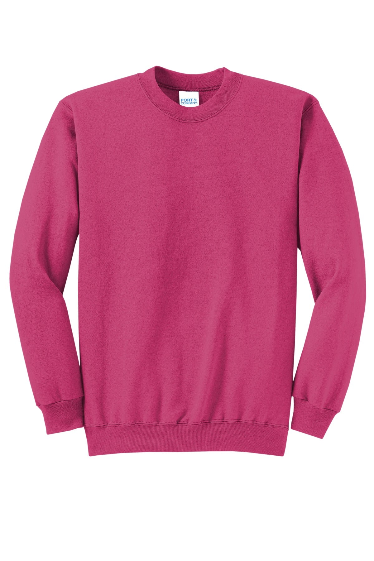 Port & Company - Core Fleece Crewneck Sweatshirt. PC78 Sangria