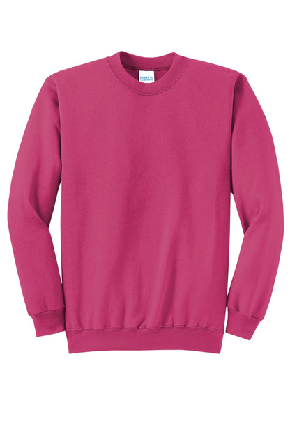 Port & Company - Core Fleece Crewneck Sweatshirt. PC78 Sangria