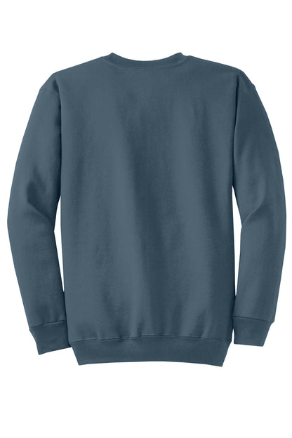 Custom Embroidered Port & Co Sweatshirts/Fleece in Steel Blue