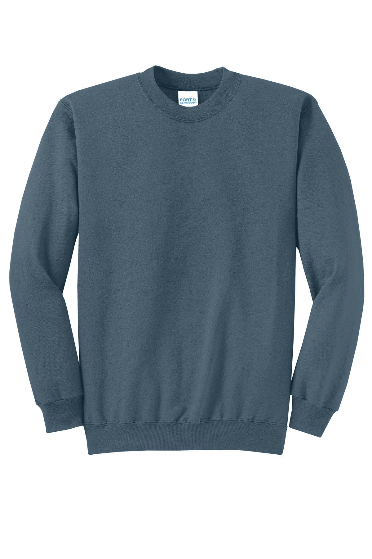 Custom Embroidered Port & Co Sweatshirts/Fleece in Steel Blue