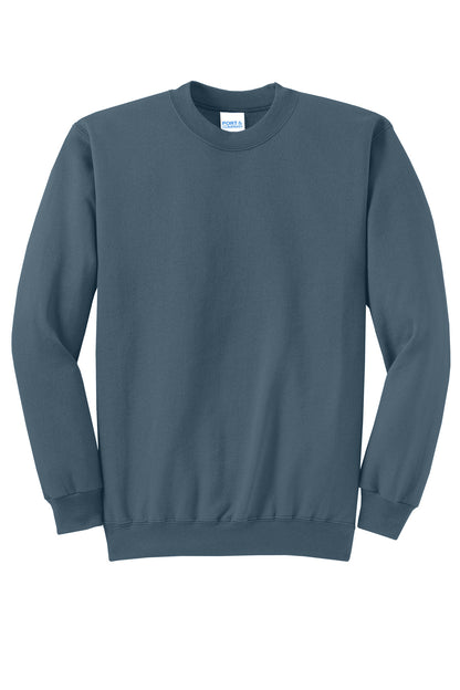 Custom Embroidered Port & Co Sweatshirts/Fleece in Steel Blue