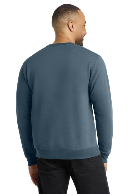 Custom Embroidered Port & Co Sweatshirts/Fleece in Steel Blue