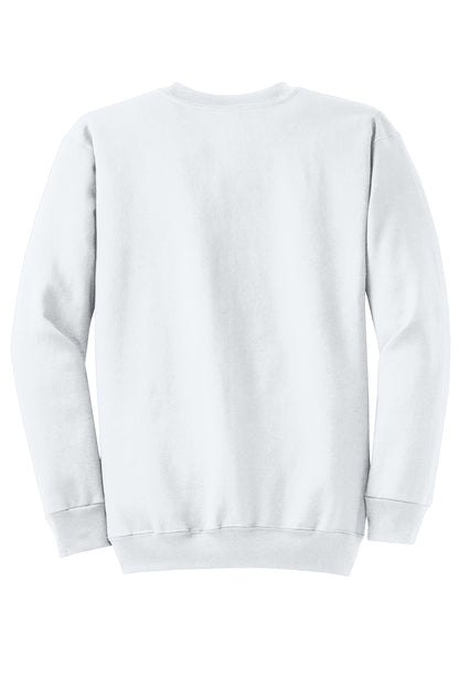 Custom Embroidered Port & Co Sweatshirts/Fleece in White