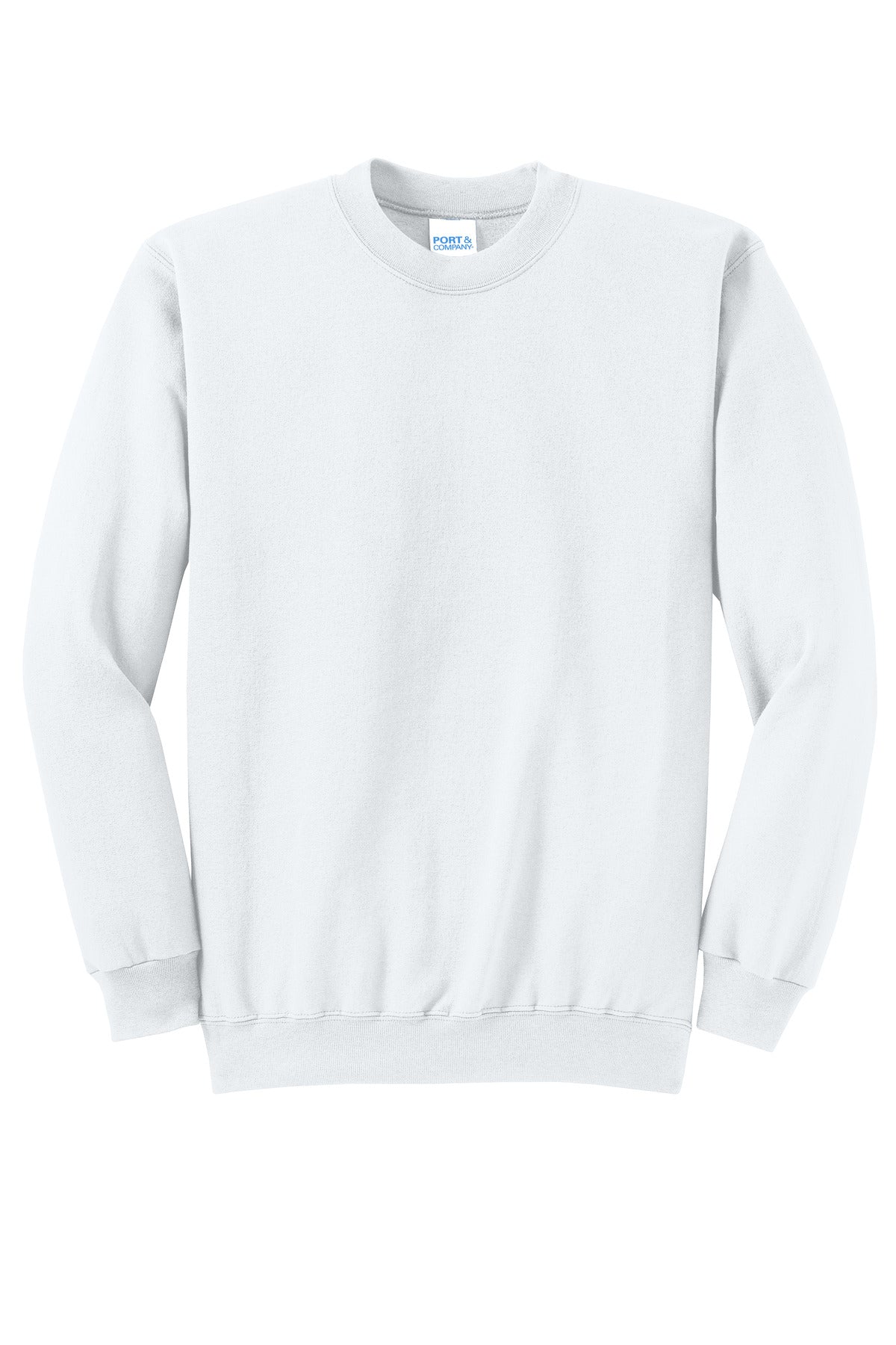 Custom Embroidered Port & Co Sweatshirts/Fleece in White
