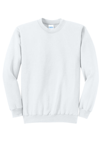 Custom Embroidered Port & Co Sweatshirts/Fleece in White