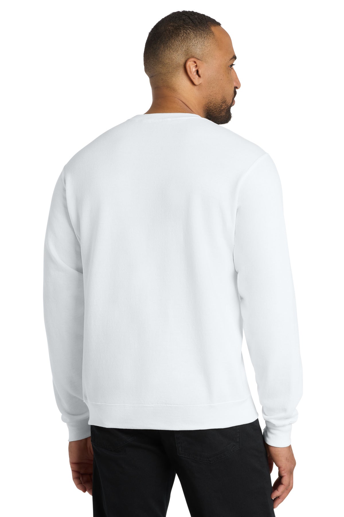 Custom Embroidered Port & Co Sweatshirts/Fleece in White