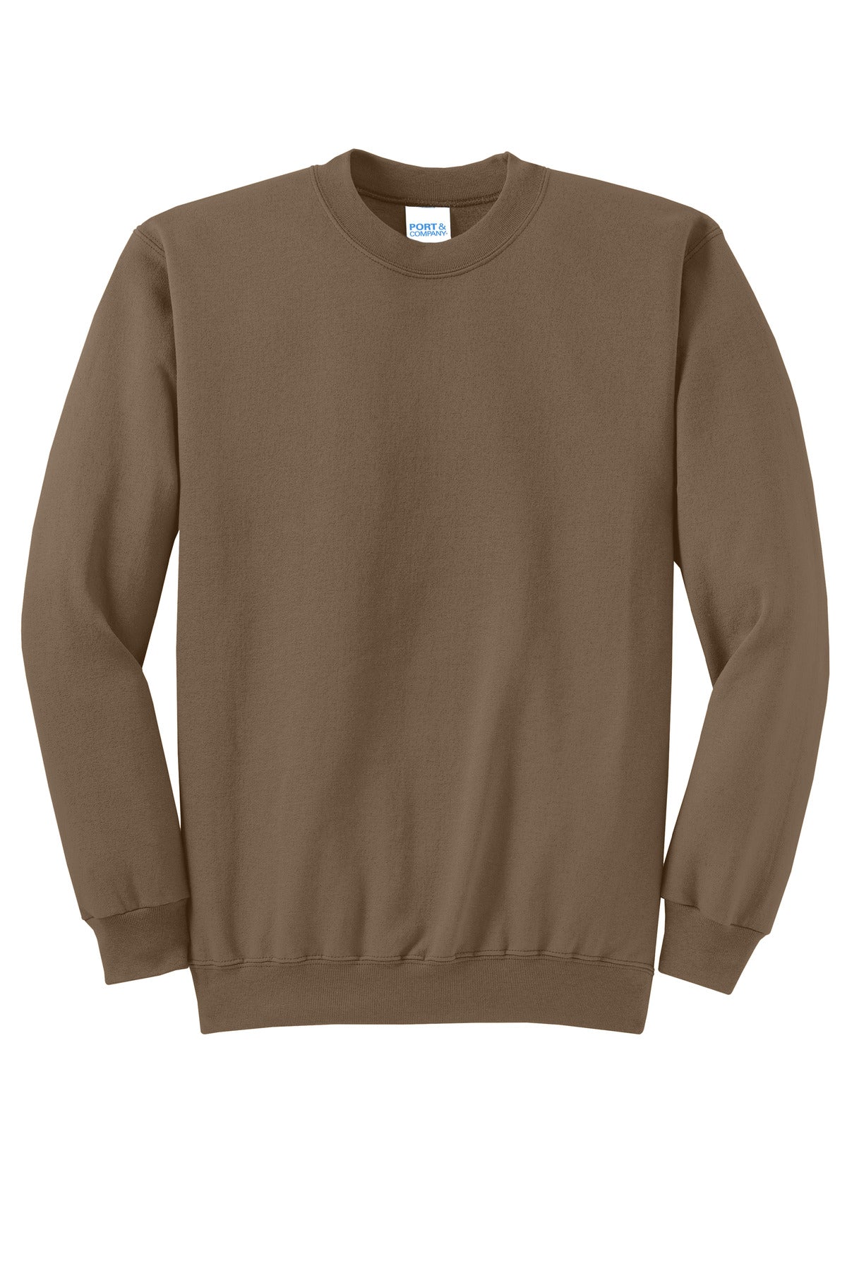 Custom Embroidered Port & Co Sweatshirts/Fleece in Woodland Brown