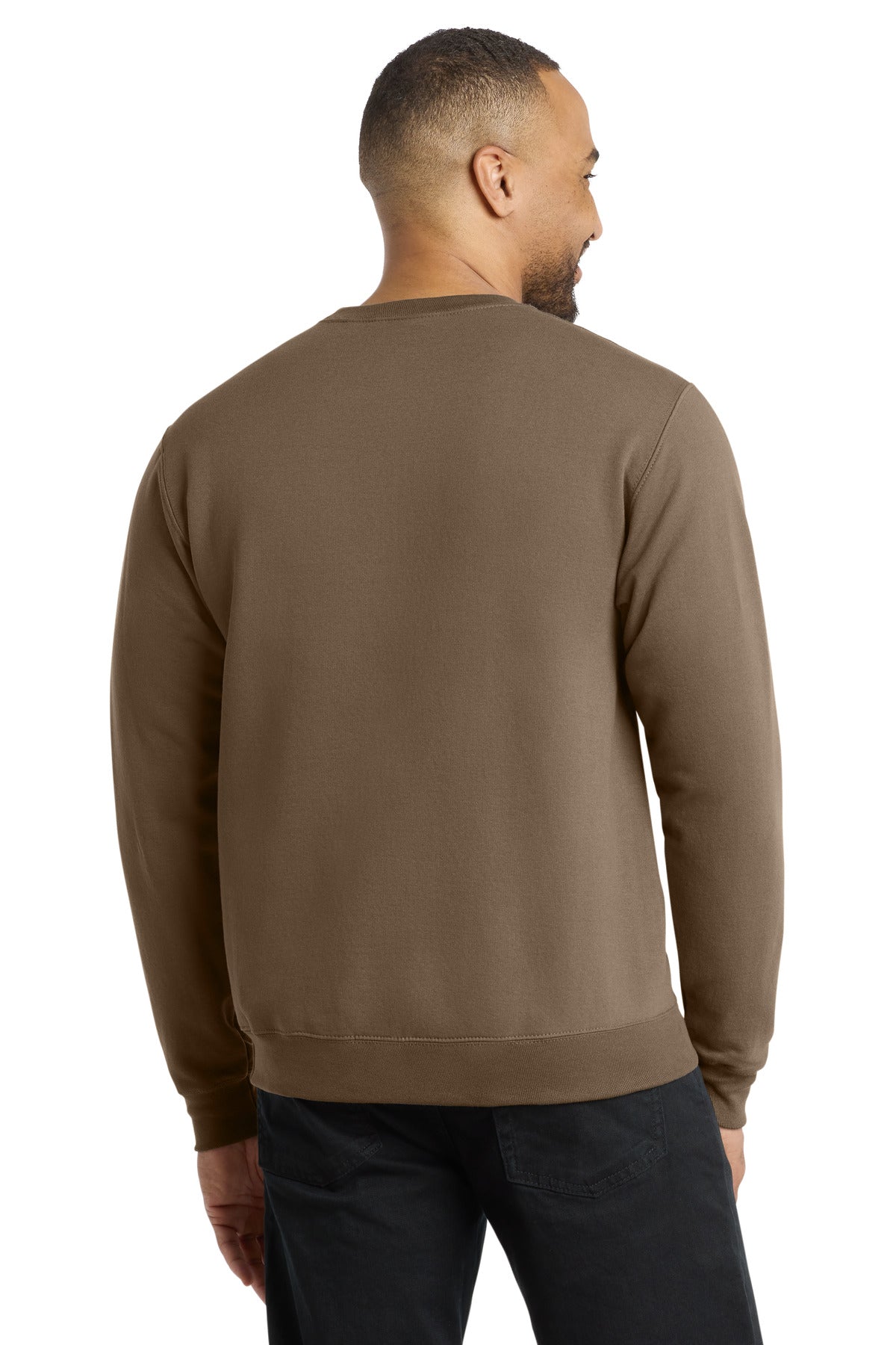 Custom Embroidered Port & Co Sweatshirts/Fleece in Woodland Brown