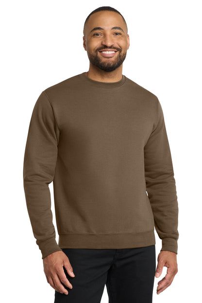 Custom Embroidered Port & Co Sweatshirts/Fleece in Woodland Brown