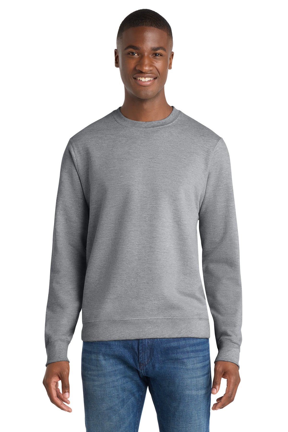 Custom Embroidered Port & Co Sweatshirts/Fleece in Athletic Heather