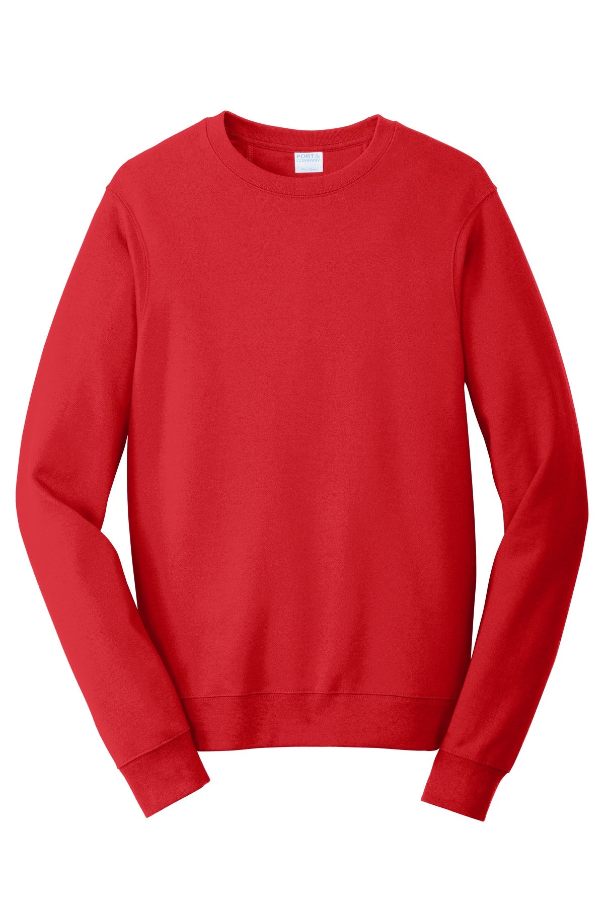 Custom Embroidered Port & Co Sweatshirts/Fleece in Bright Red