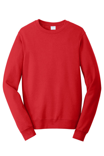 Custom Embroidered Port & Co Sweatshirts/Fleece in Bright Red