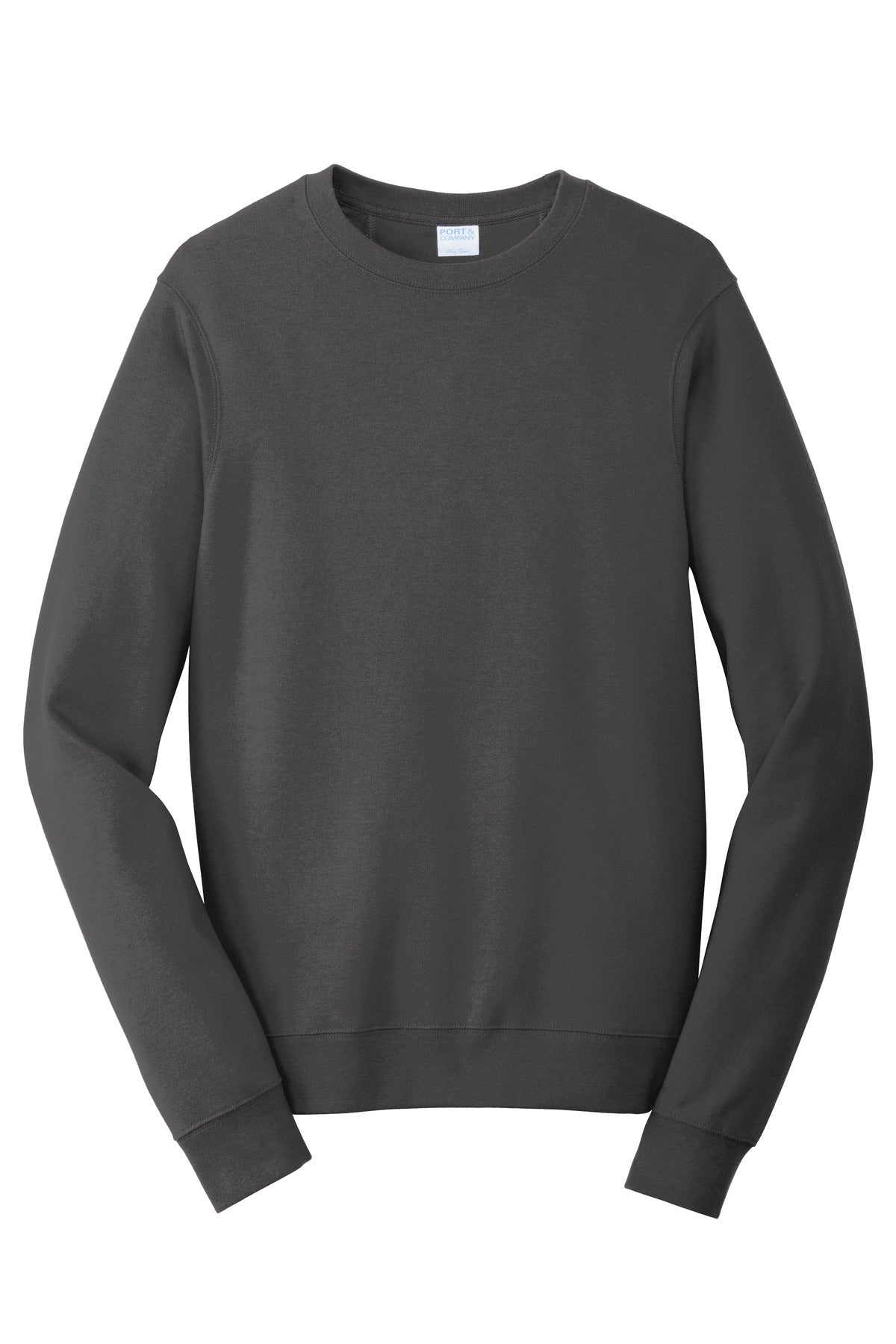 Custom Embroidered Port & Co Sweatshirts/Fleece in Charcoal