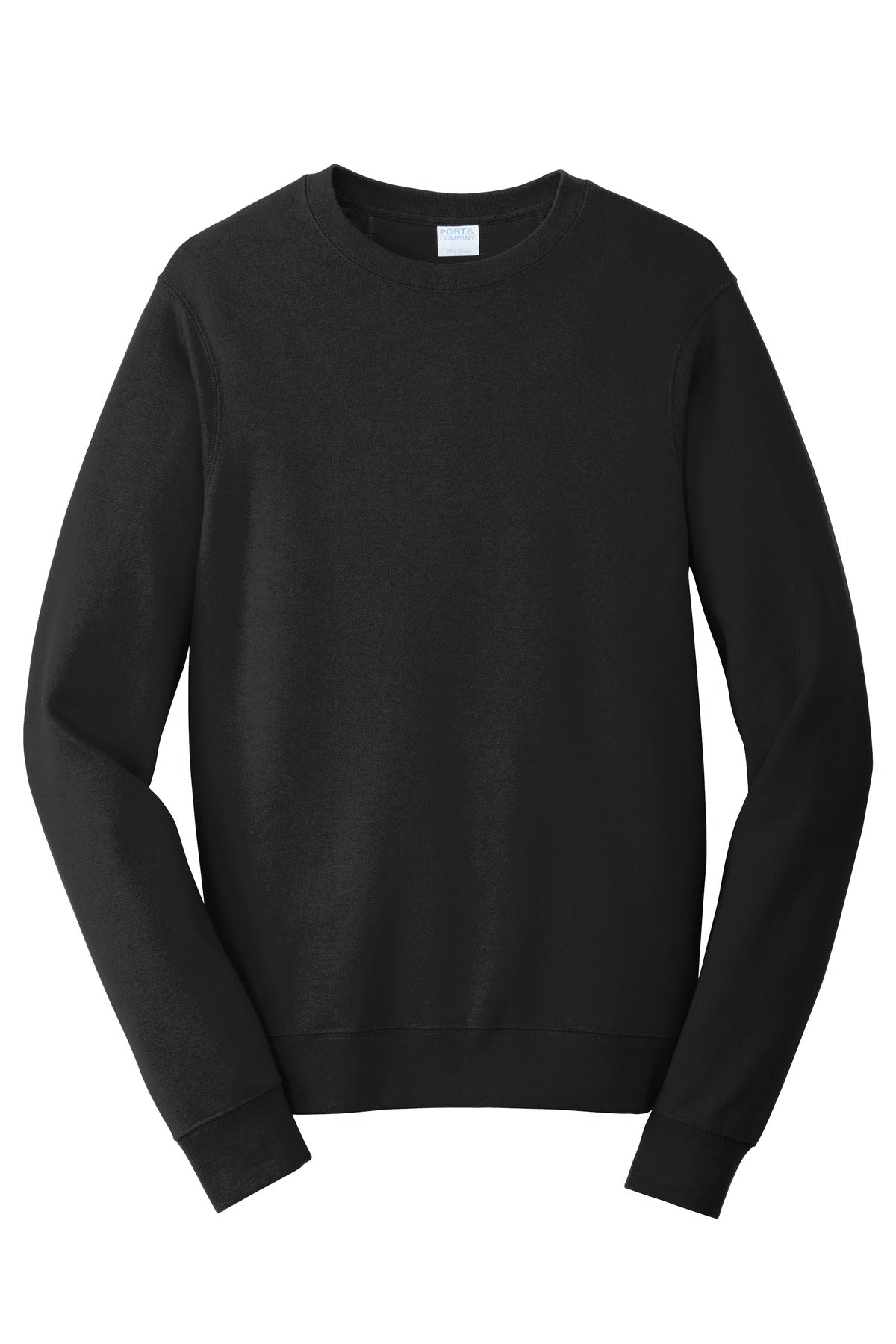 Custom Embroidered Port & Co Sweatshirts/Fleece in Jet Black